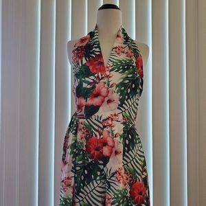 Tropical print jumpsuit